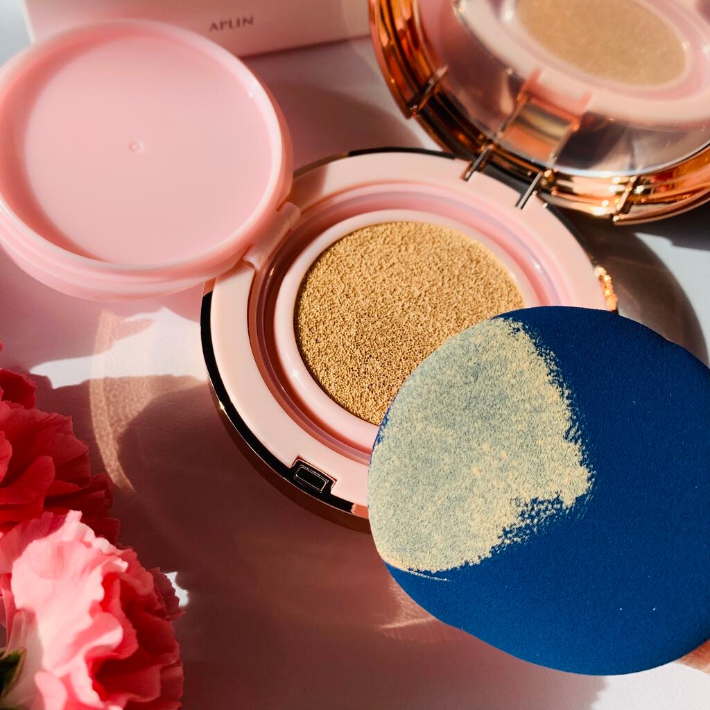 ピンクティーツリーカバークッション/APLIN/クッションファンデーションを使ったクチコミ(3枚目)