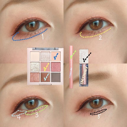 マルチアイシャドウパレット/IM UNNY/アイシャドウパレットを使ったクチコミ(8枚目)