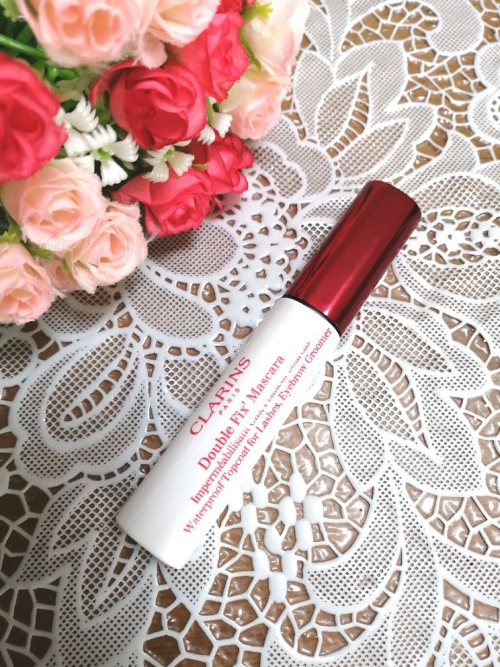 ダブルフィックス マスカラ/CLARINS/マスカラトップコートを使ったクチコミ（1枚目）