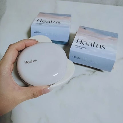 ブリージンググロークッション/Healus/クッションファンデーションを使ったクチコミ(2枚目)