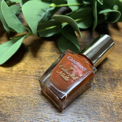 カラフルネイルズ N60 アンティークアンバー/キャンメイク/マニキュアを使ったクチコミ(3枚目)