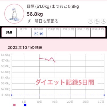 ria☁︎ on LIPS 「ダイエット記録(5日間)受験勉強しながらなので息抜きとして、ゆ..」（1枚目）