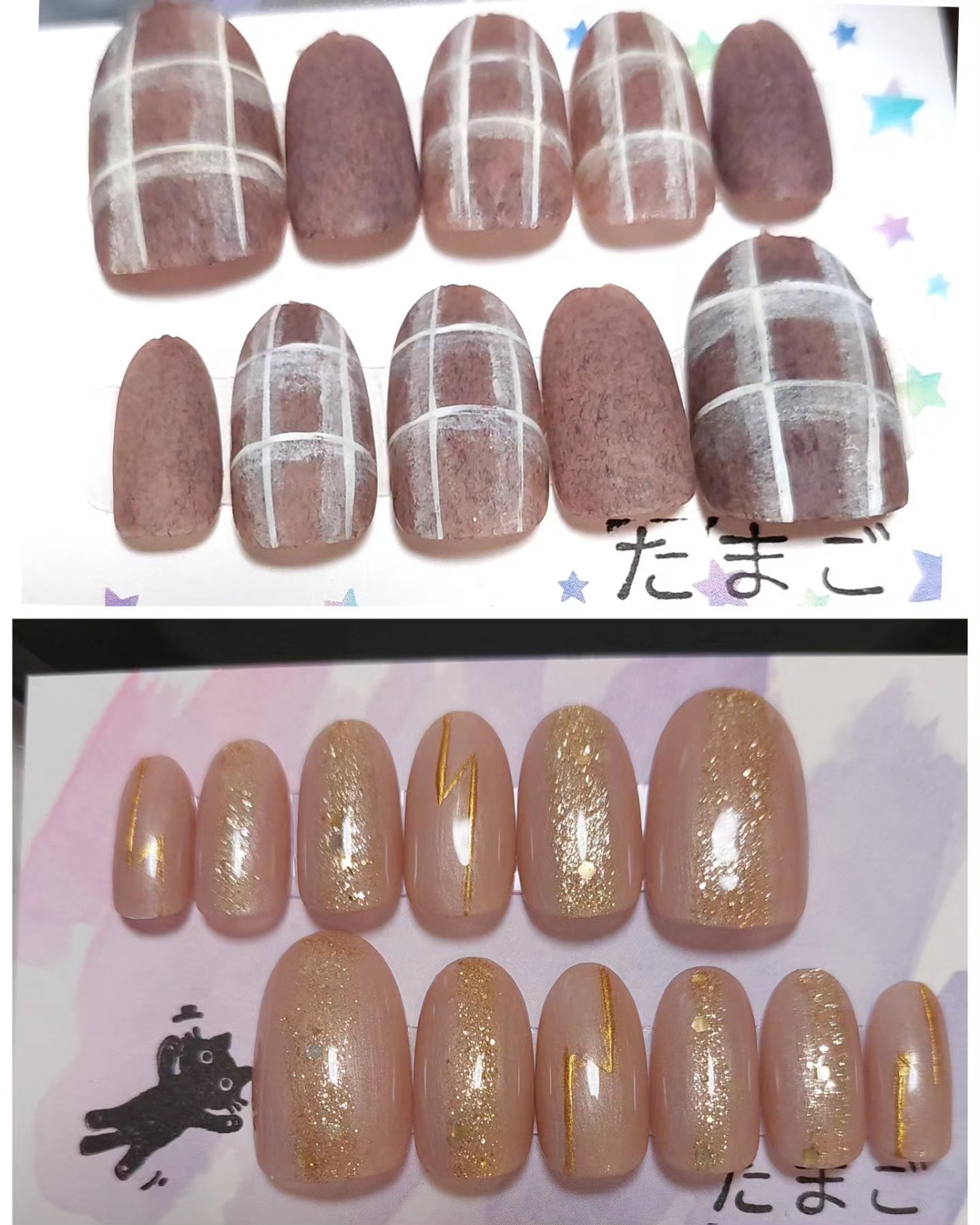 クリアネイルチップ/セリア/ネイルチップ・パーツを使ったクチコミ（3枚目）