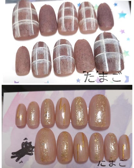 クリアネイルチップ/セリア/ネイルチップ・パーツを使ったクチコミ(3枚目)