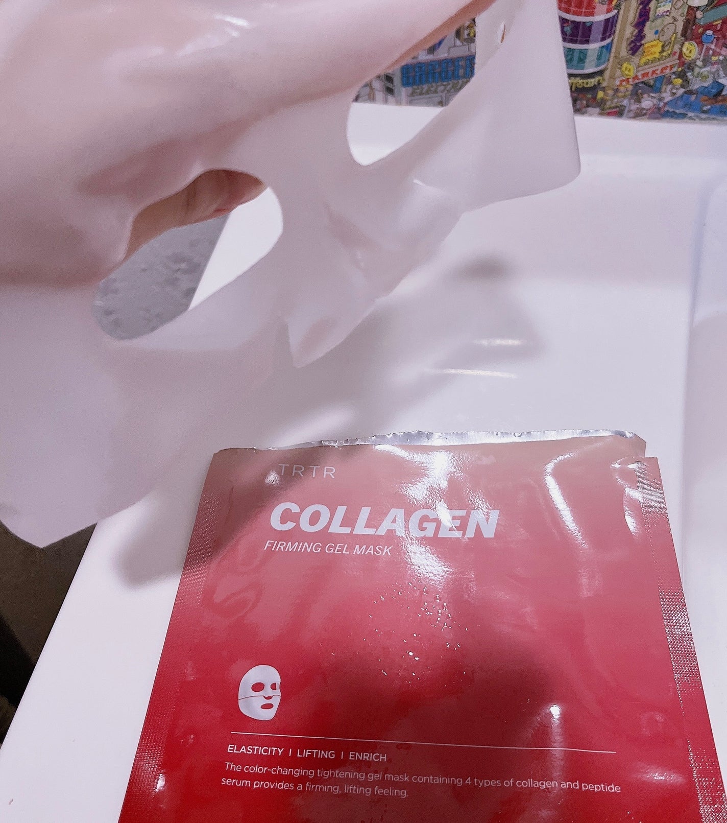コラーゲンポンピング ゲルマスク/TRTR/シートマスク・パックを使ったクチコミ(3枚目)