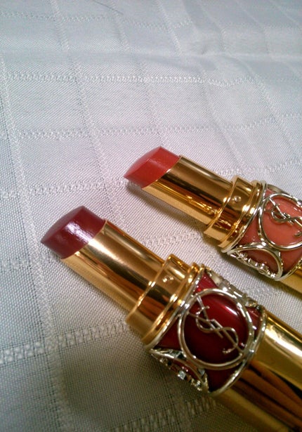 ルージュ ヴォリュプテ シャイン/YVES SAINT LAURENT BEAUTE/口紅を使ったクチコミ(2枚目)