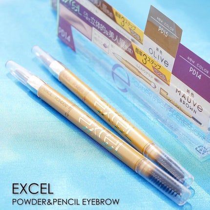excel パウダー&ペンシル アイブロウEXのクチコミ「
3月15日に発売されたエクセルのアイブロウの新色を使わせて頂いた。
■エクセル パウダー&.....」(1枚目)