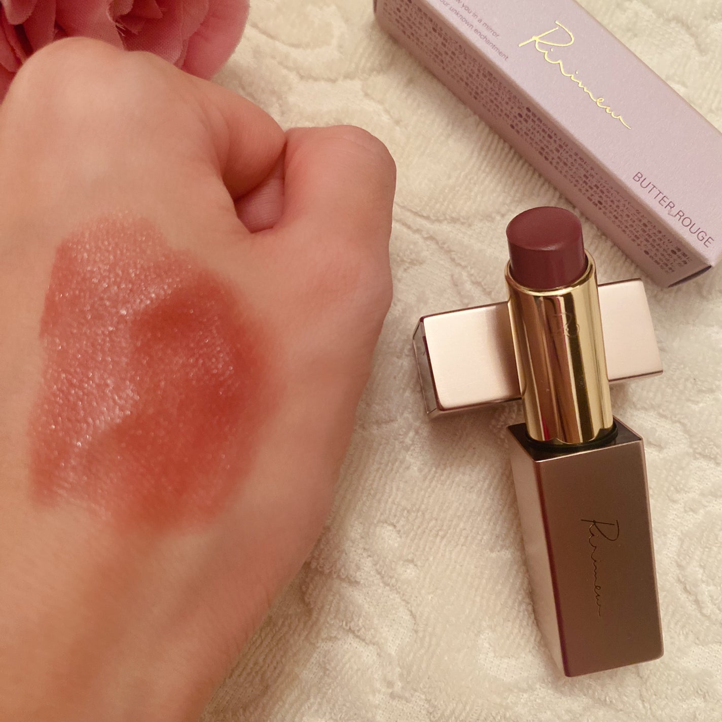 リリミュウ バタールージュ/Ririmew/口紅を使ったクチコミ(2枚目)