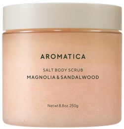 AROMATICA ソルトボディスクラブマグノリア＆サンダルウッド
