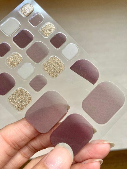 ジェルネイルシール/DAISO/ネイルシールを使ったクチコミ(2枚目)