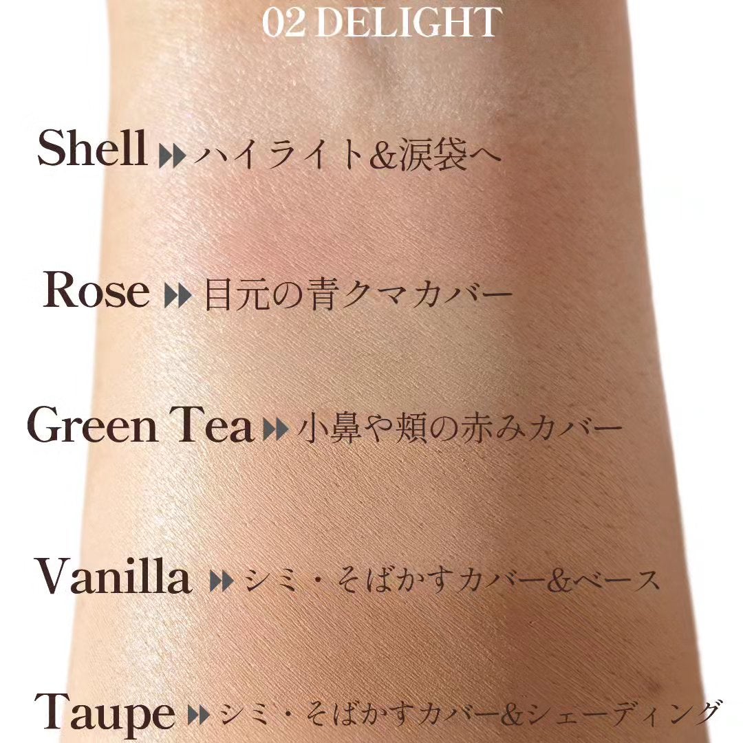 キル カバー ファンウェア コンシール パレット/CLIO/パレットコンシーラーを使ったクチコミ(7枚目)