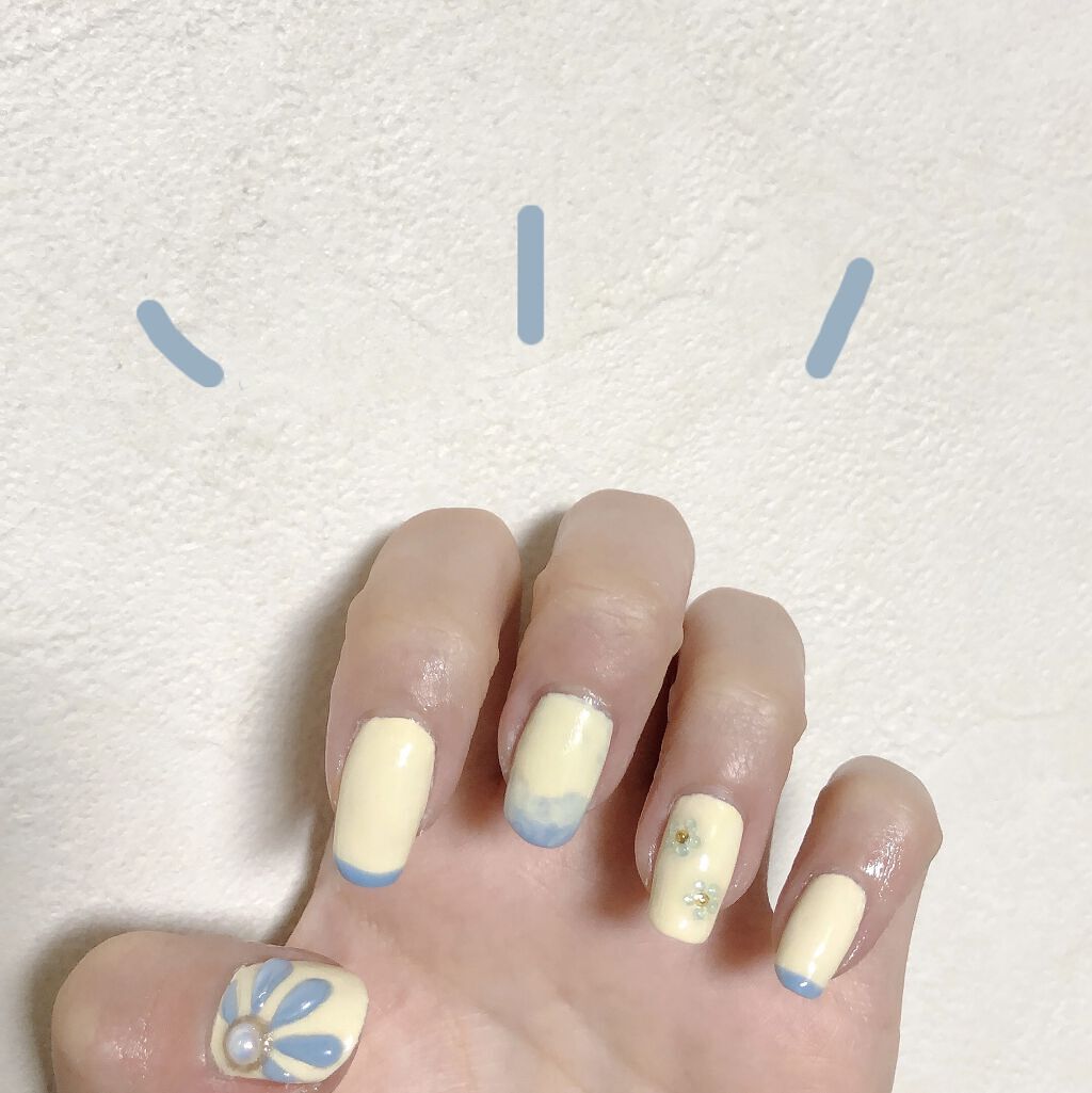 パル カラージェル アクアブルー/キャンドゥ/ジェルネイルを使ったクチコミ（1枚目）