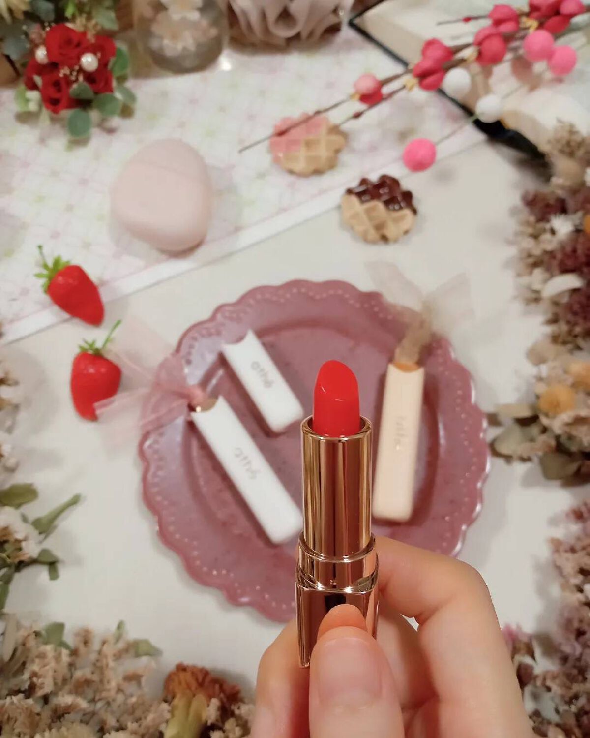 オーセンティック リップ バーム/athé/口紅を使ったクチコミ（2枚目）