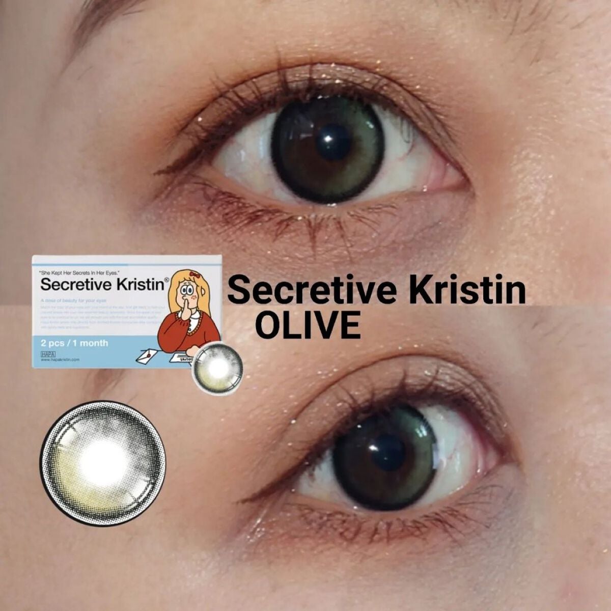 Secretive Kristen/Hapa kristin/カラーコンタクトレンズを使ったクチコミ(1枚目)