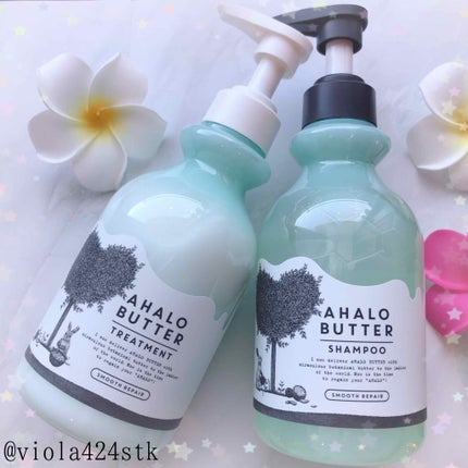スムースリペア バターとハーブシロップのモコモコ泡シャンプー/バターとハーブミルクのさらさらトリートメント/AHALO BUTTER/シャンプー・コンディショナーを使ったクチコミ(1枚目)