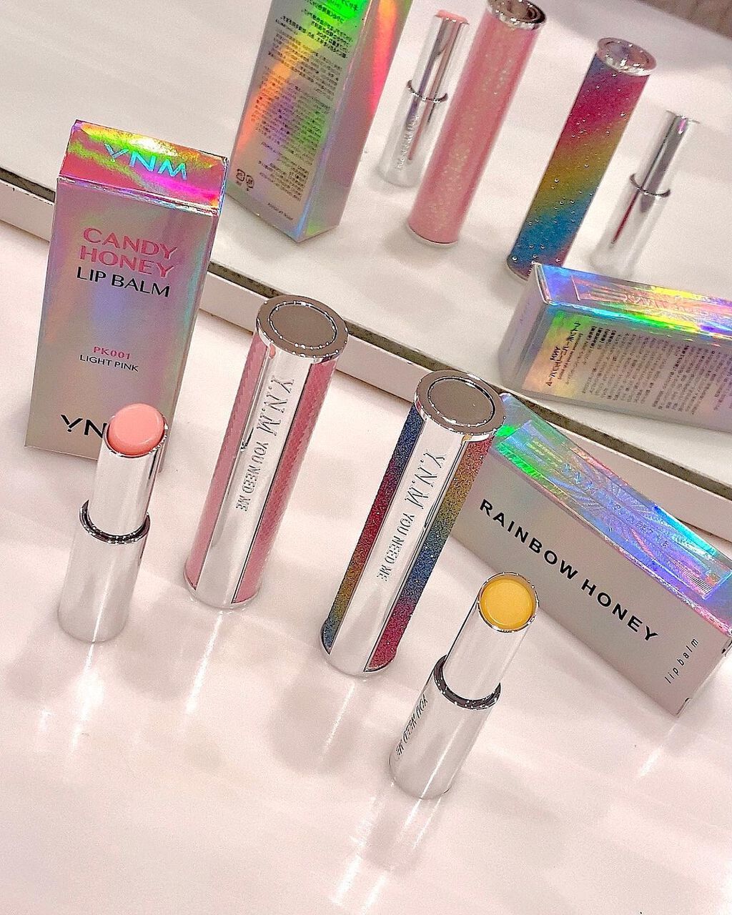 YNM  レインボーハニーリップバーム/YNM/リップバームを使ったクチコミ（1枚目）