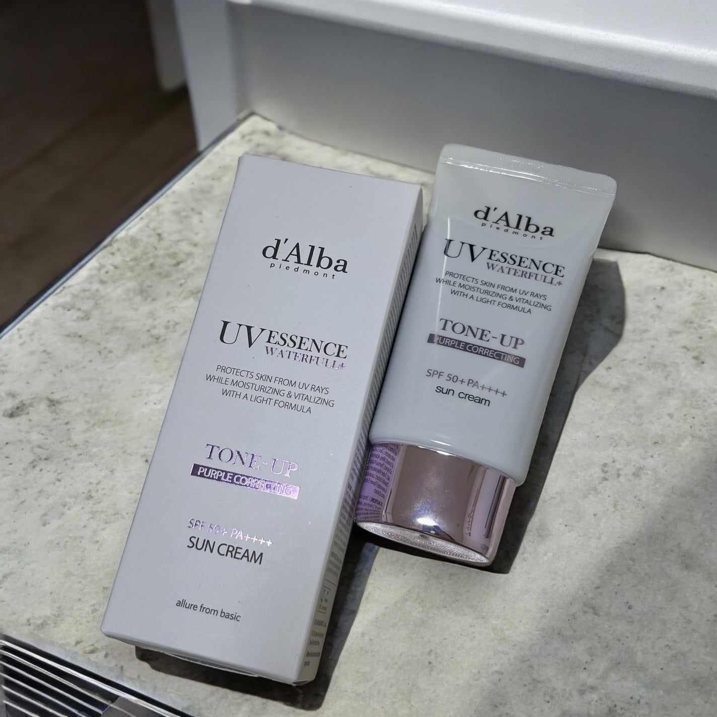 ダルバ ウォータフル トーンアップ サンクリーム(パープル)/ダルバ/日焼け止めクリームを使ったクチコミ(5枚目)