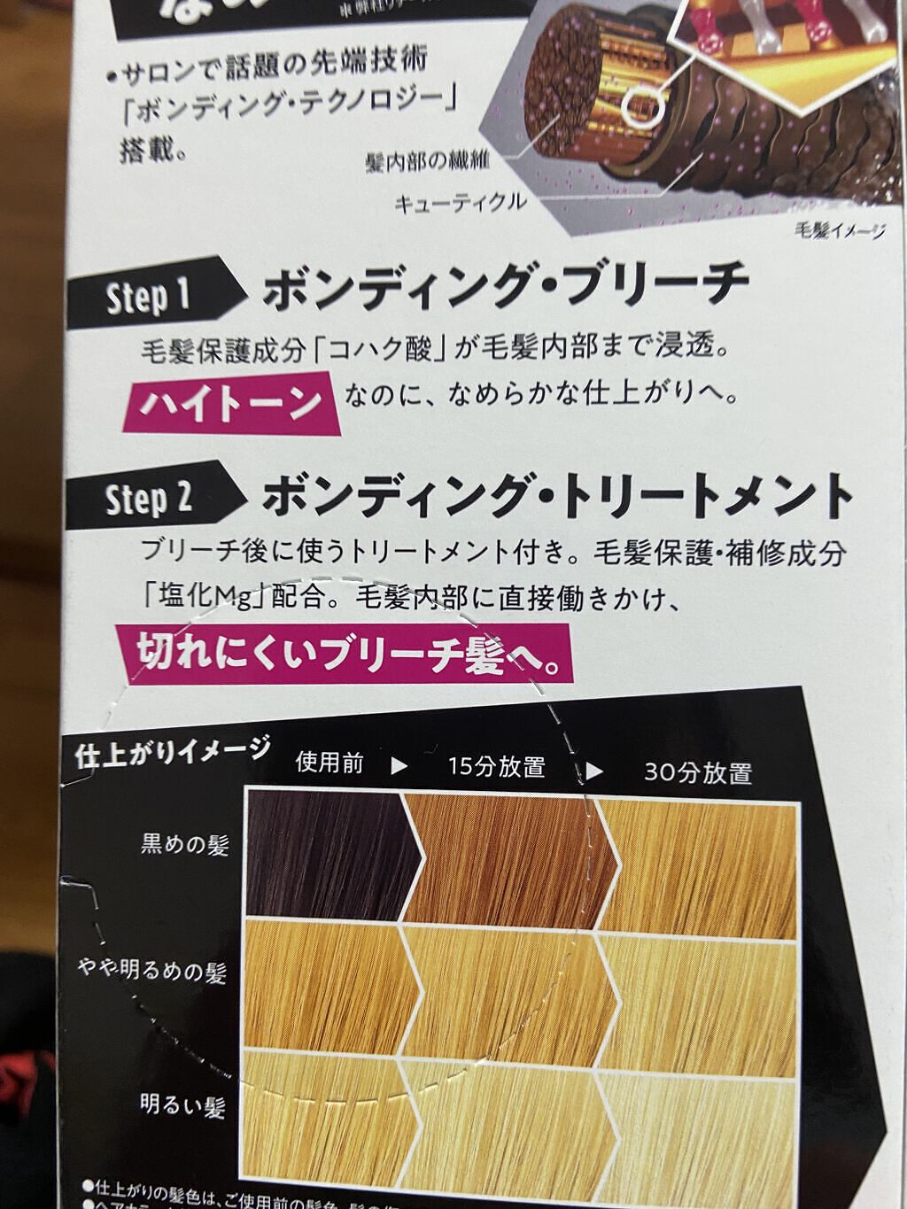got2b ボンディング・ブリーチのクチコミ「嘘じゃん。
この茶色い部分は美容院でブリーチしてある部分です。変わってません。
#はじめての投稿..」（1枚目）