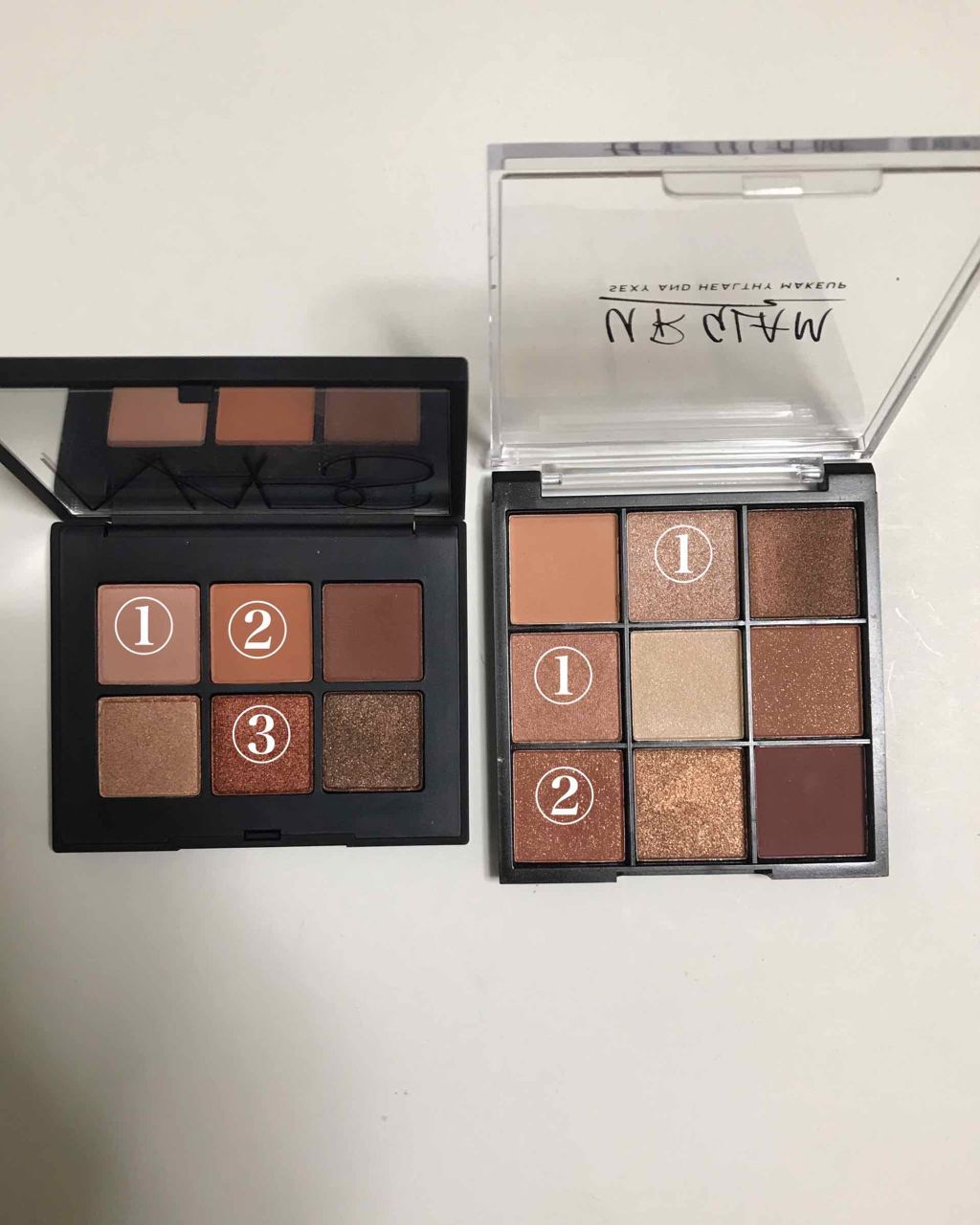 ヴォワヤジュールアイシャドウパレット/NARS/アイシャドウパレットを使ったクチコミ（2枚目）