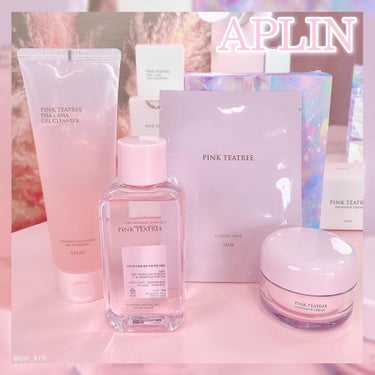 APLIN ピンクティーツリークリームのクチコミ「🌸APLIN🌸
気になっていた韓国スキンケア💕
ピンクティーツリーとシカ成分で鎮静、ニキビケア.....」（1枚目）