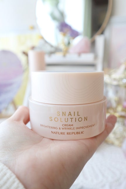 スネイルソリューションクリーム/ネイチャーリパブリック/フェイスクリームを使ったクチコミ(4枚目)