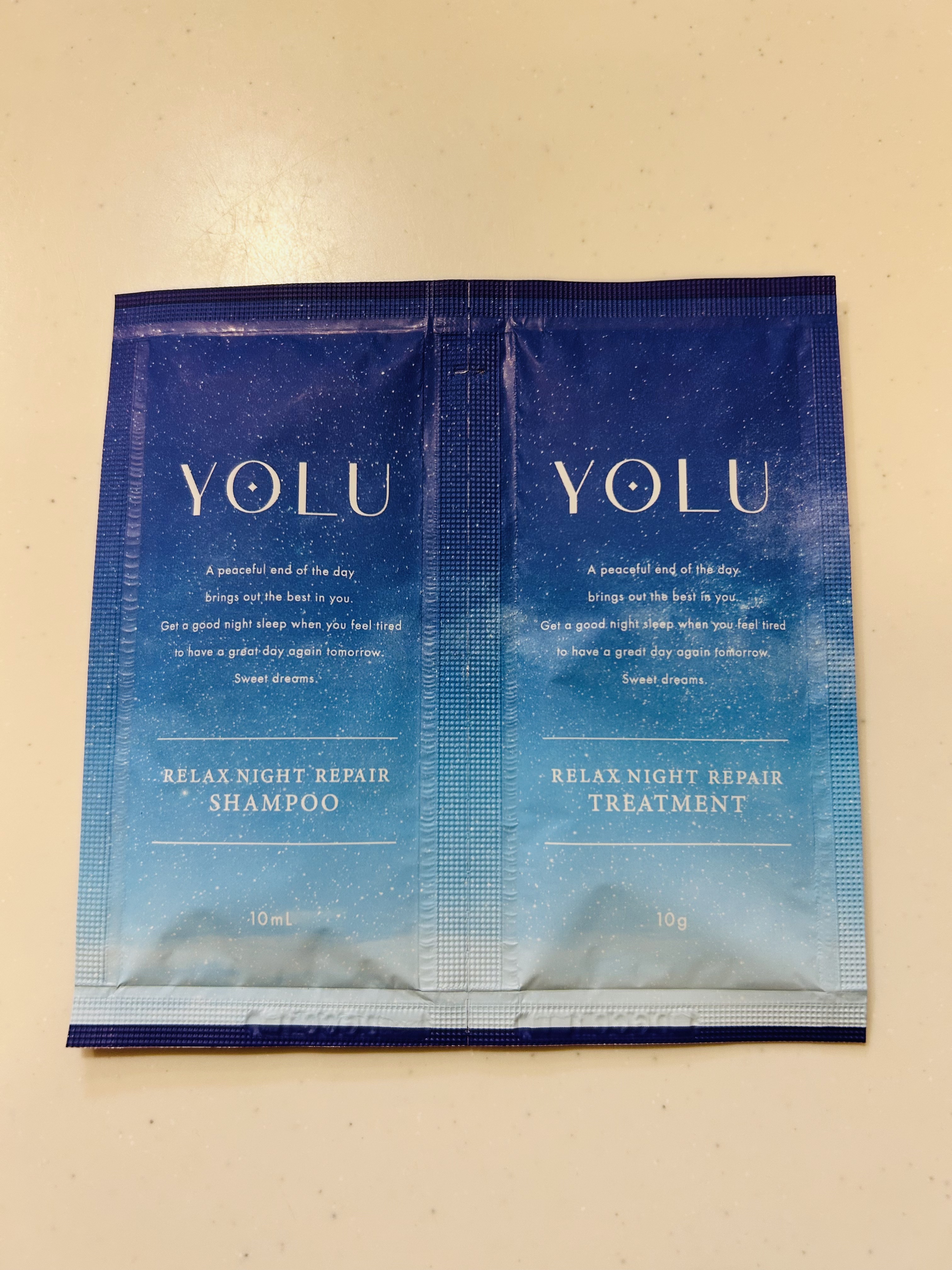 リラックスナイトリペア シャンプー／トリートメント/YOLU/市販シャンプーを使ったクチコミ（1枚目）