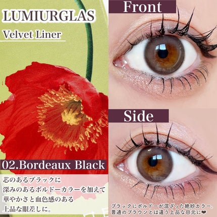 ベルベットライナー/LUMIURGLAS/リキッドアイライナーを使ったクチコミ(7枚目)
