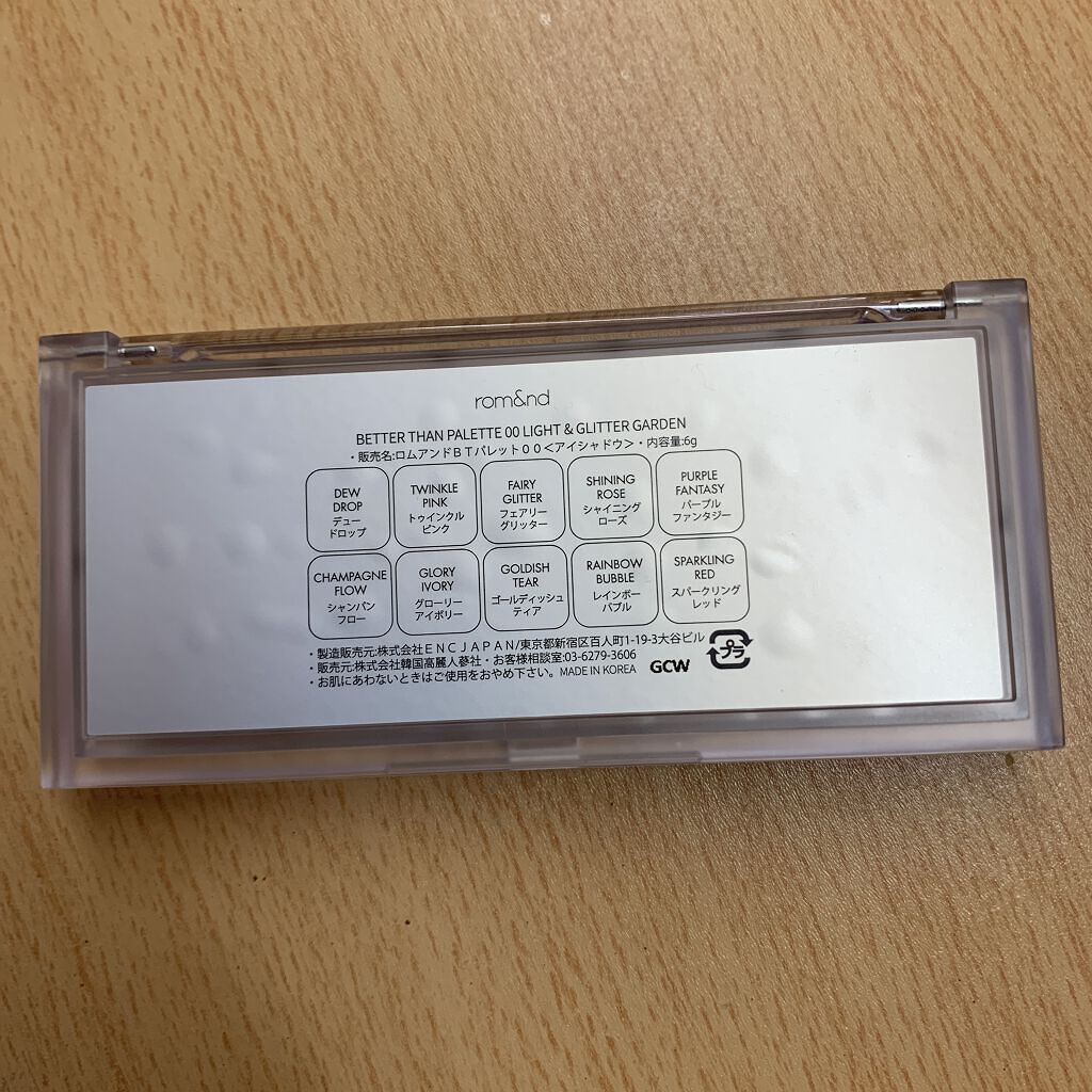 ベターザンパレット/rom&nd/アイシャドウパレットを使ったクチコミ（2枚目）