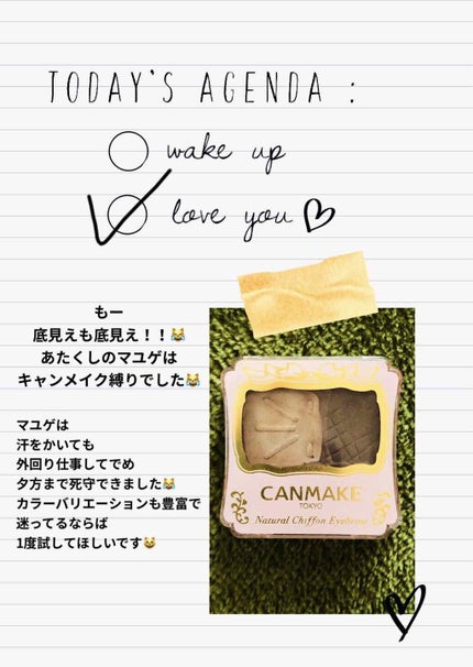 ナチュラルシフォンアイブロウ/キャンメイク/パウダーアイブロウを使ったクチコミ(1枚目)