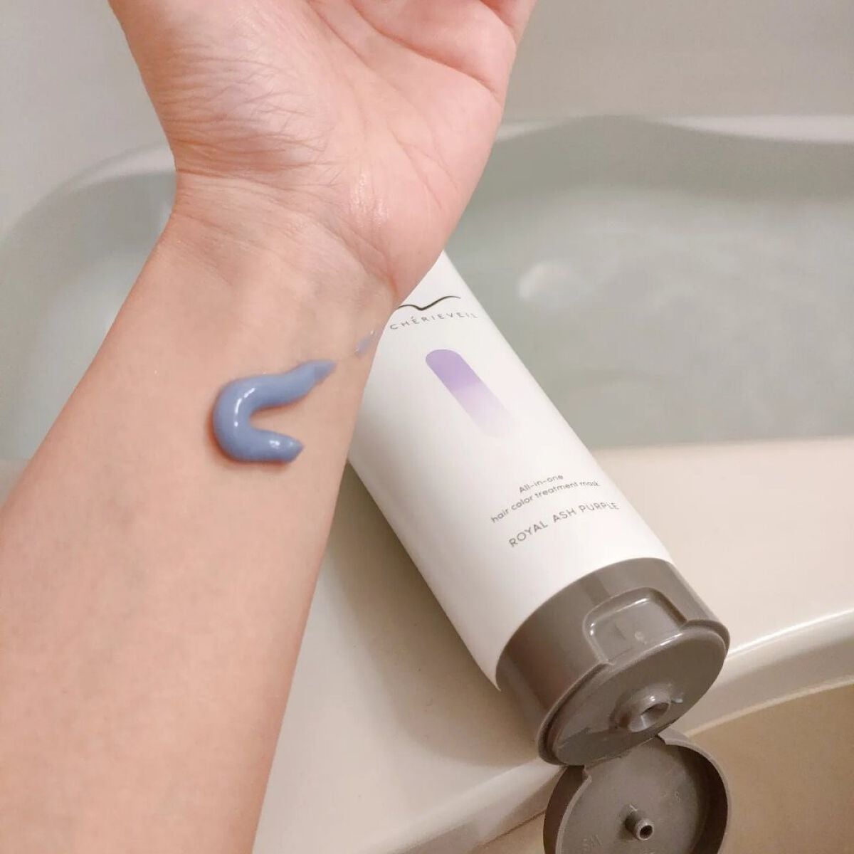 オールインワンヘアパック/シェリーヴェール/ヘアカラーを使ったクチコミ(2枚目)