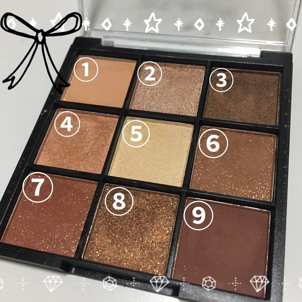 UR GLAM BLOOMING EYE COLOR PALETTE/U R GLAM/アイシャドウパレットを使ったクチコミ(2枚目)