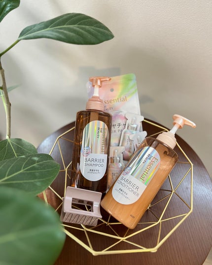 ザビューティ 髪のキメ美容素髪を守る バリアシャンプー/コンディショナー/エッセンシャル/シャンプー・コンディショナーを使ったクチコミ(1枚目)