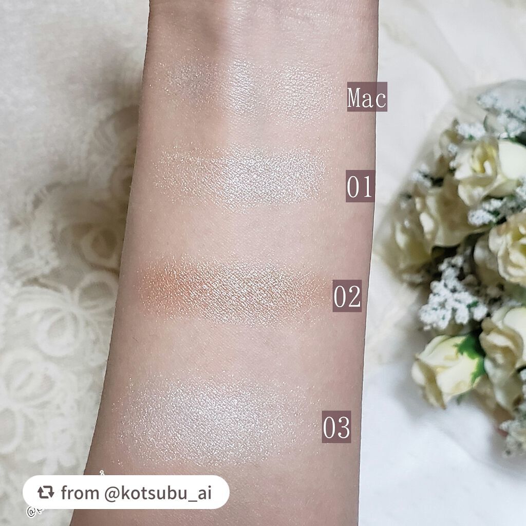 パールグロウハイライト/CEZANNE/パウダーハイライトを使ったクチコミ(3枚目)