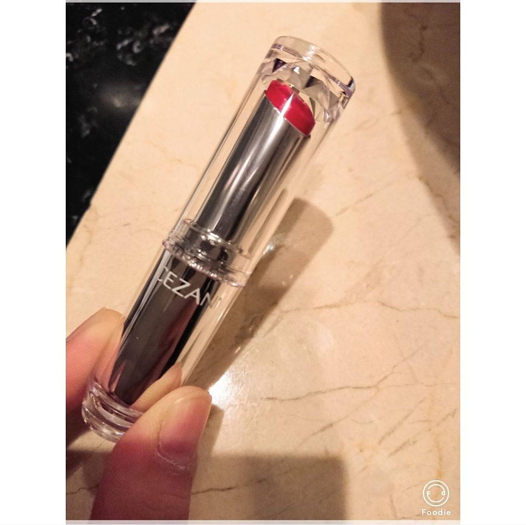 ラスティンググロスリップ/CEZANNE/口紅を使ったクチコミ（2枚目）