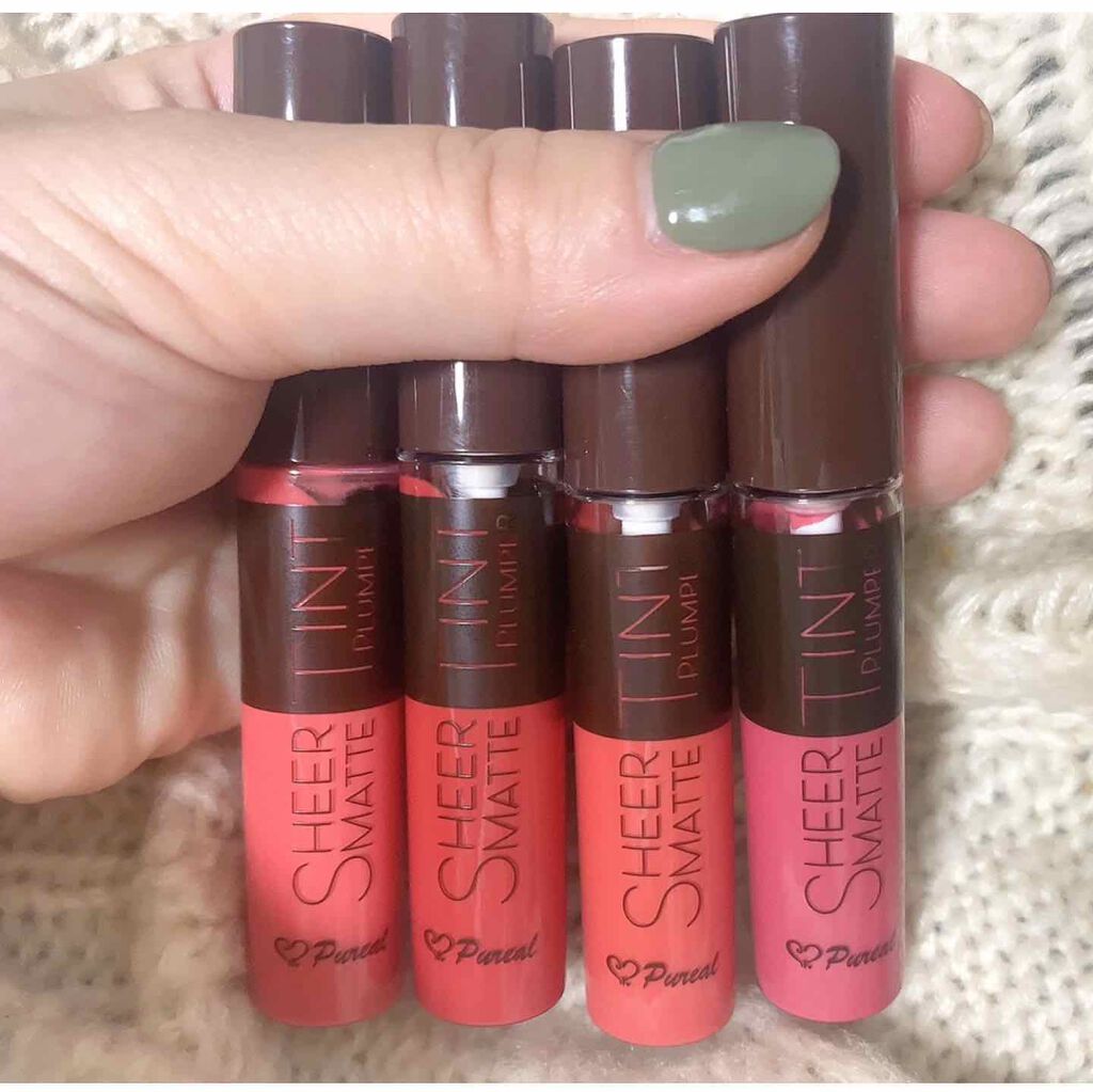 シアーマットティントプランパー/ピュレア/リップティントを使ったクチコミ（2枚目）