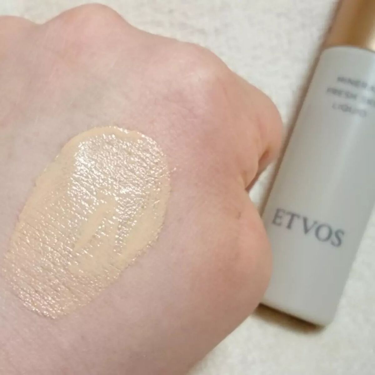 ミネラルフレッシュスキンリキッド/エトヴォス/リキッドファンデーションを使ったクチコミ(6枚目)