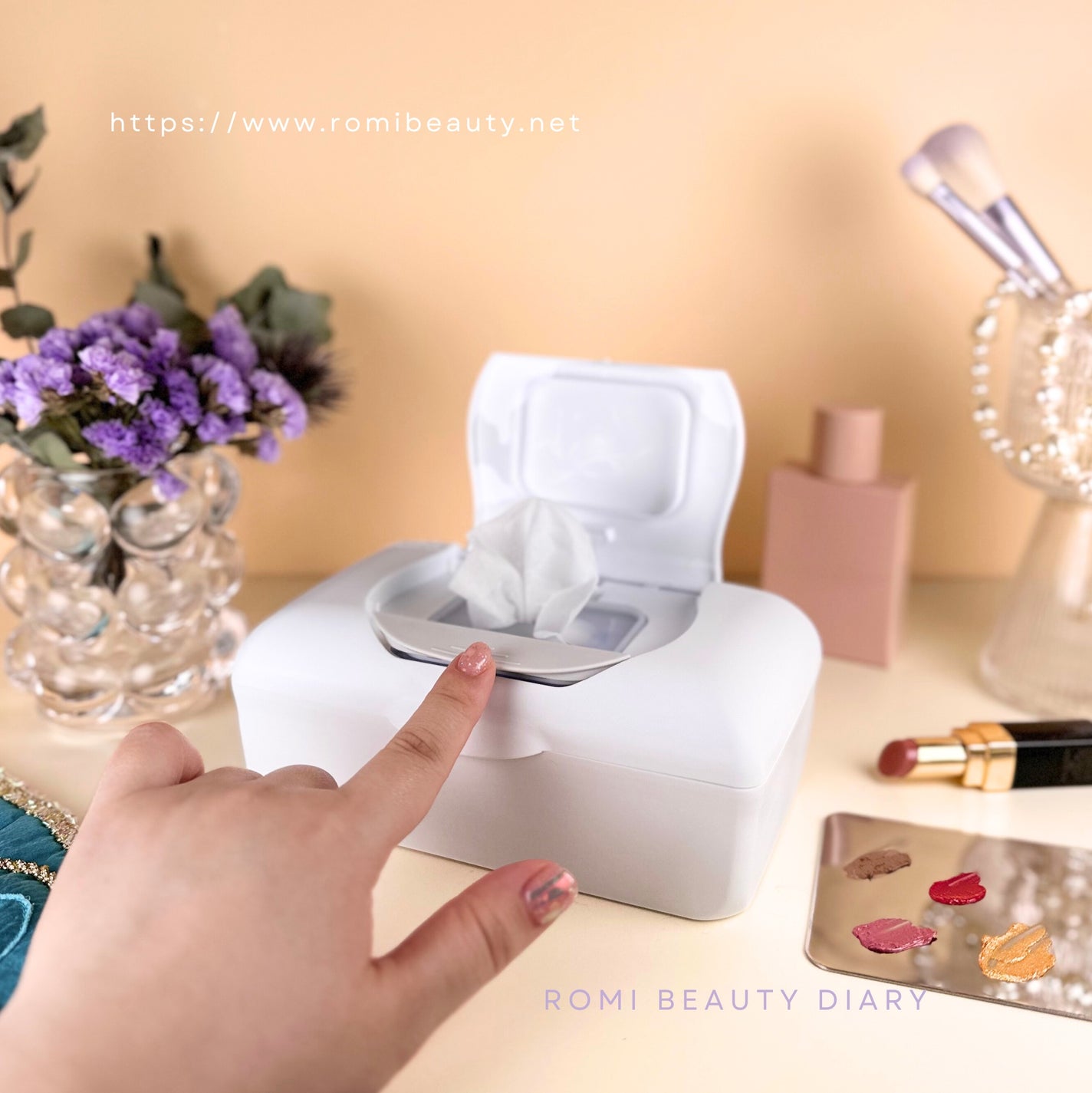 エリエールウエットティシュー 純水タイプ 贅沢保湿/エリエール/ティッシュを使ったクチコミ(2枚目)