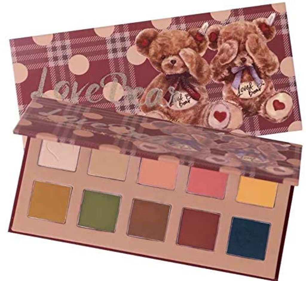 Love Bear 10色アイシャドウパレット FlowerKnows