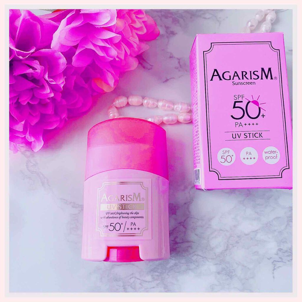 トーンアップUVスティック/AGARISM/日焼け止めスティックを使ったクチコミ（1枚目）