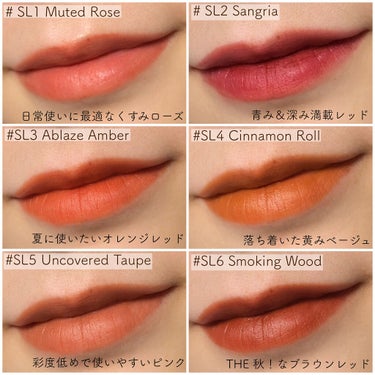 Soft touch lip tint SL6. スモーキング ウッド/MERZY/口紅を使ったクチコミ（3枚目）
