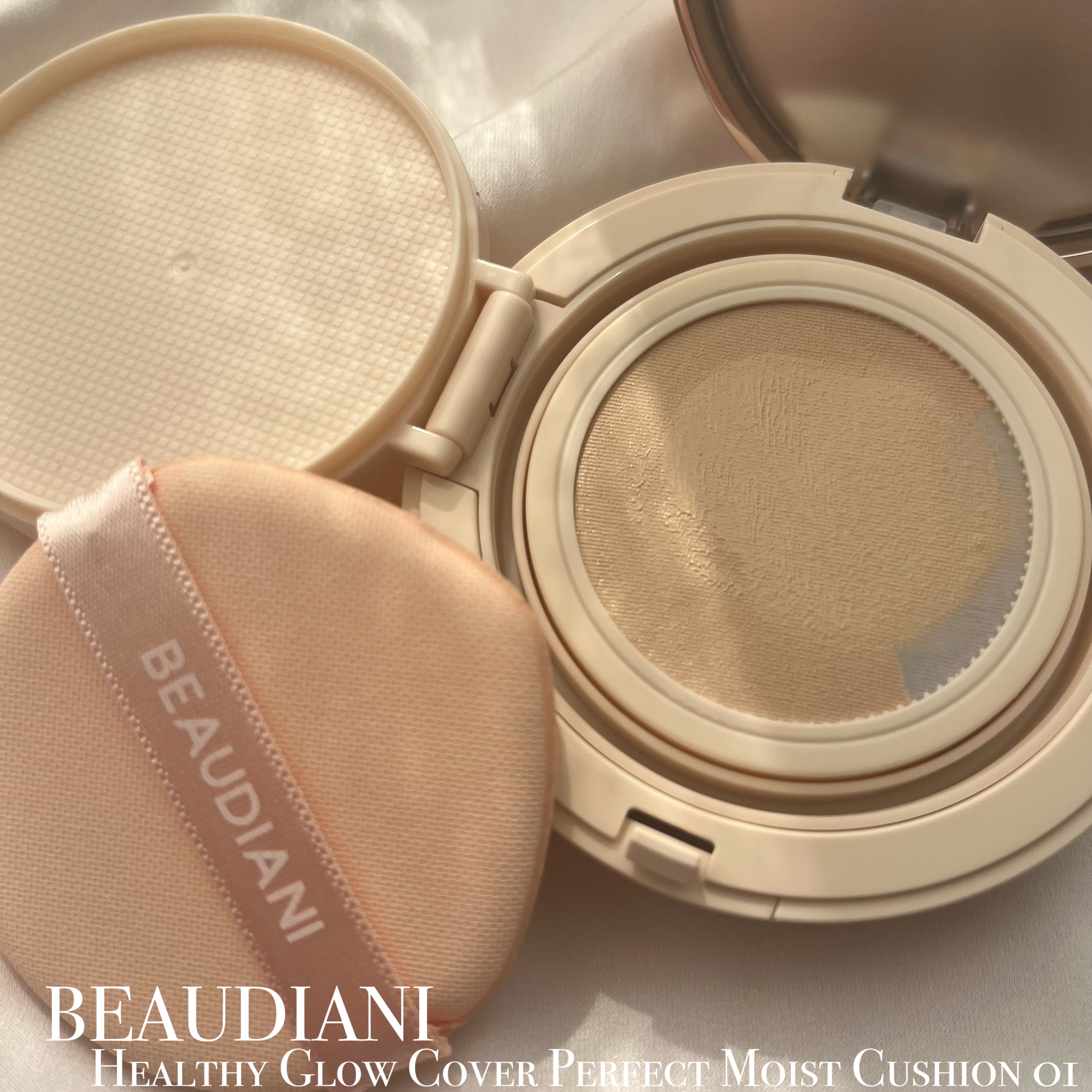 メッシュタイトアップクッション/BEAUDIANI/クッションファンデーションを使ったクチコミ（3枚目）