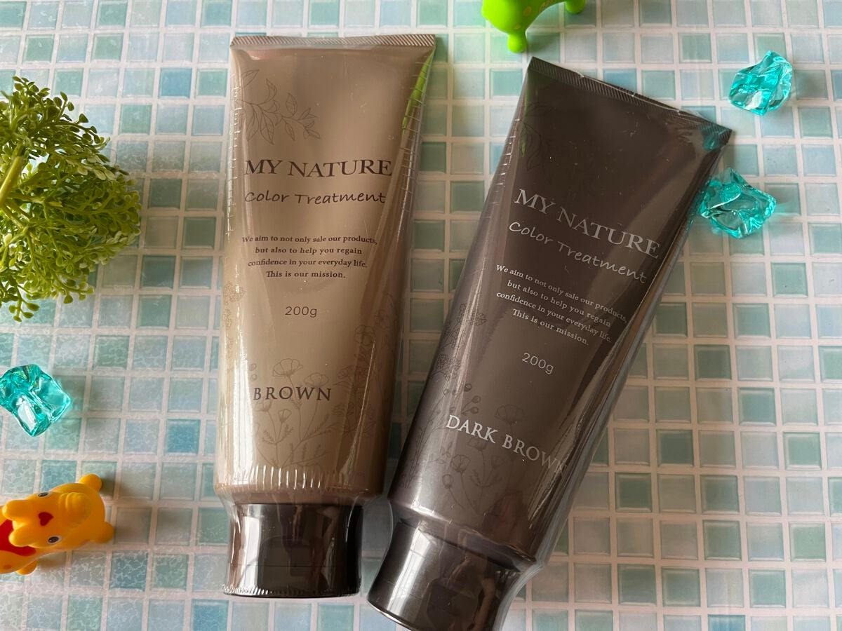 オールインワン カラートリートメント/マイナチュレ/ヘアカラーを使ったクチコミ(1枚目)