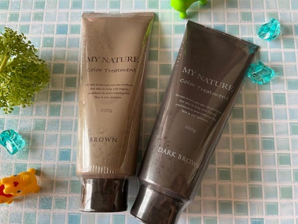 オールインワン カラートリートメント ダークブラウン/マイナチュレ/ヘアカラーを使ったクチコミ(1枚目)