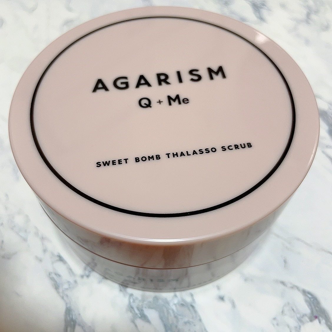 Q+Me スウィート ボム タラソ スクラブ/AGARISM/バスト・ヒップケアを使ったクチコミ(3枚目)