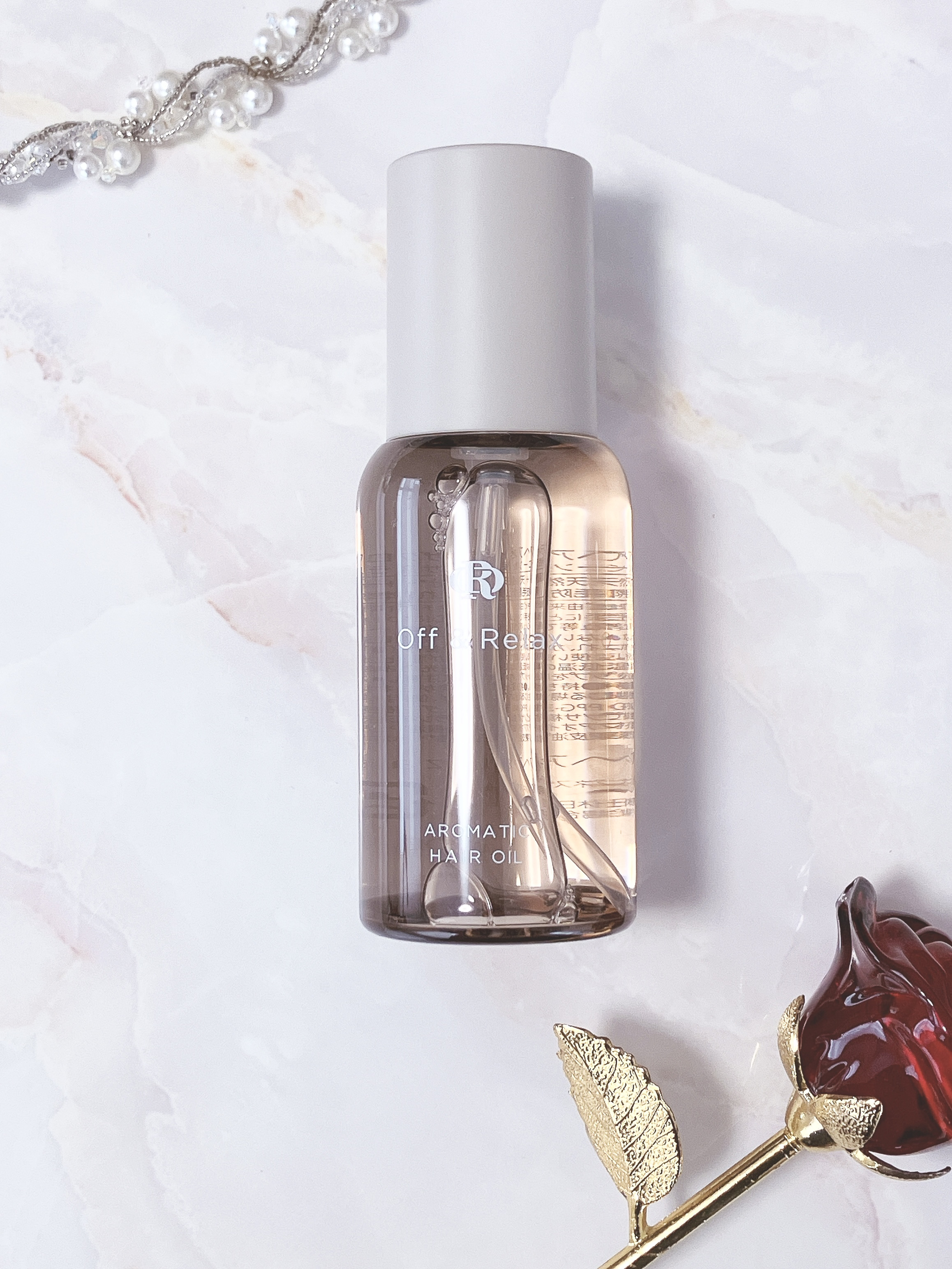 アロマティックヘアオイル ザクロ＆セダーウッドの香り/Off&Relax/ヘアオイルを使ったクチコミ（2枚目）