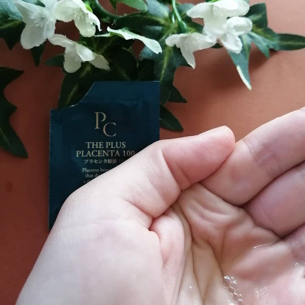 【馬プラセンタ原液100】プラセンタ原液100美容液　パウチ　1ml (馬プラセンタ)/パーフェクトC/美容液を使ったクチコミ（3枚目）