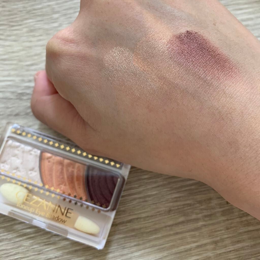 トーンアップアイシャドウ/CEZANNE/アイシャドウパレットを使ったクチコミ(1枚目)