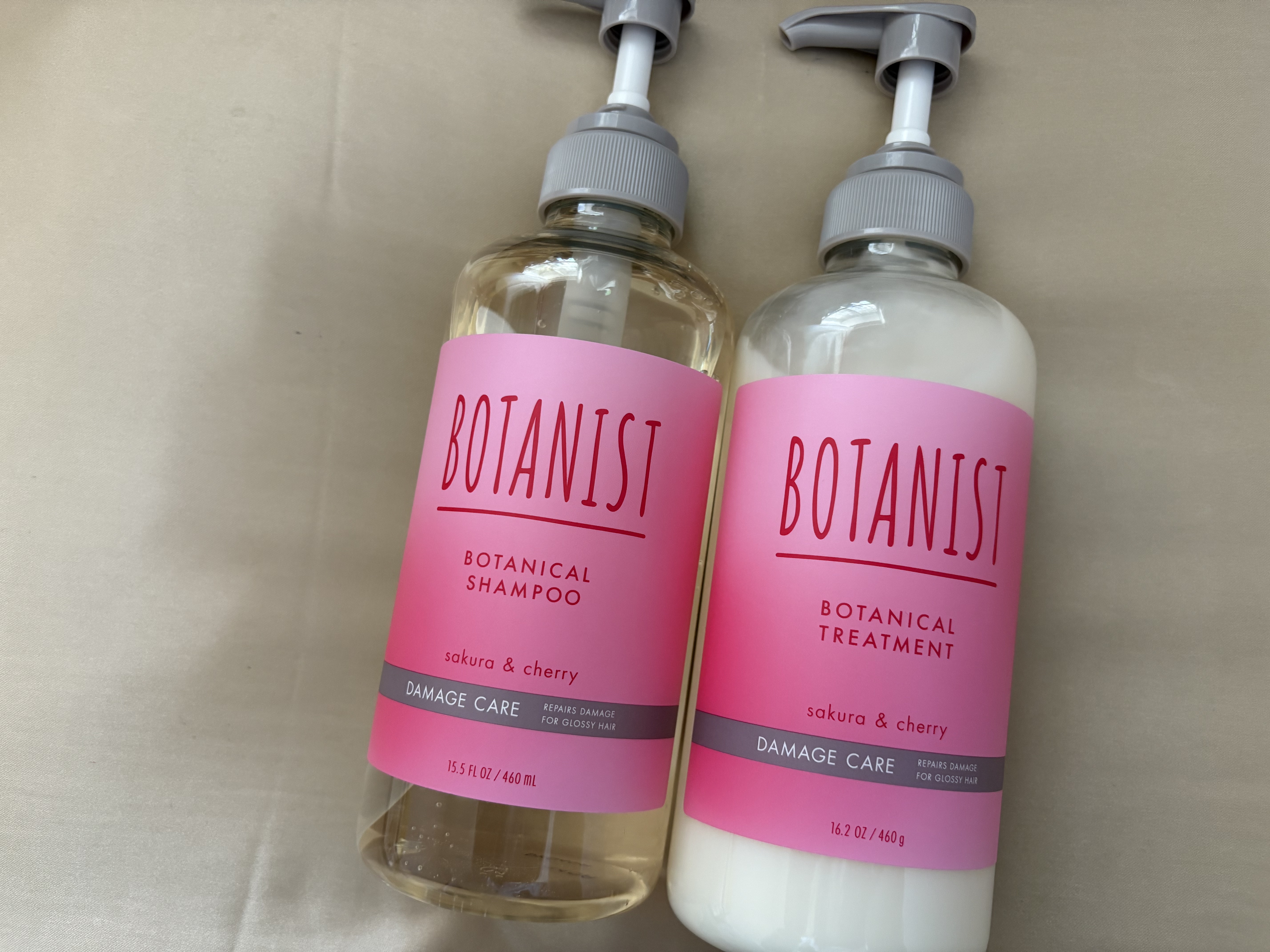 ボタニカルシャンプー/トリートメント　（ダメージケア）　サクラ＆チェリーの香り シャンプー（460ml）/BOTANIST/シャンプー・コンディショナーを使ったクチコミ（1枚目）