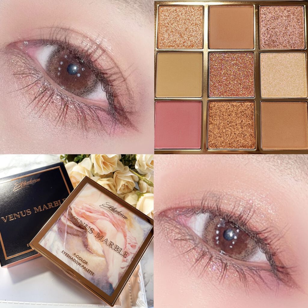 VenusMarble 9色アイシャドウパレット Estheticism（エステティシズム）/Venus Marble/アイシャドウパレットを使ったクチコミ（3枚目）