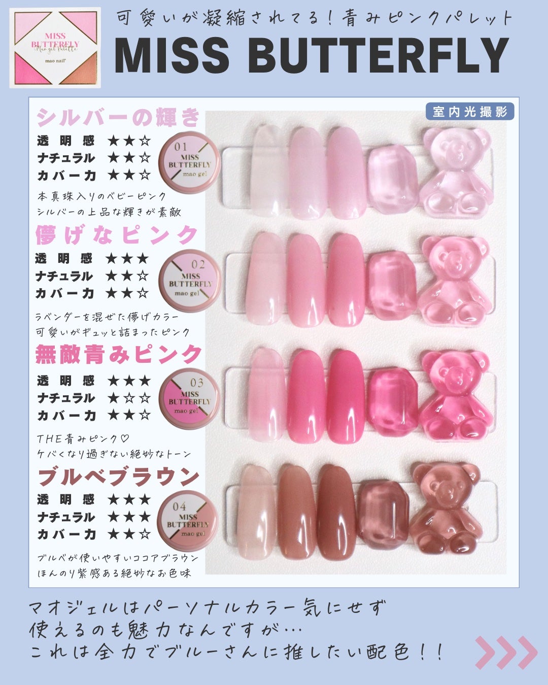 mao gel ジェルネイルセット 17色 + カラーチャート台紙・筆付き mao gel ジェルネイルセット 17色 + カラーチャート台紙・筆付き